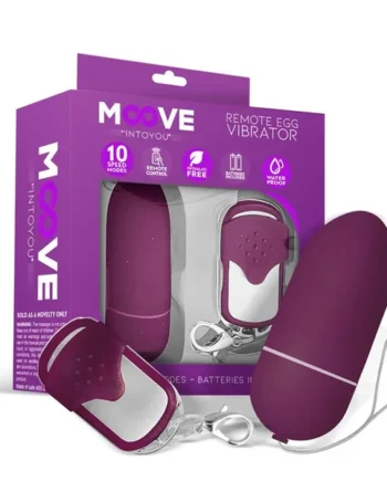 Vibrating Egg with Remote Control Dark Purple