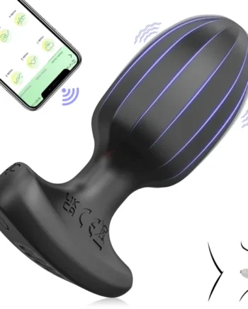 Vibrating Prostate Massager Butt Plug with APP Control, Waterproof Personal P Spot Anal Vibrator Hands Free Play