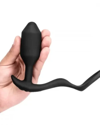 Vibrating Snug & Tug - Weighted Plug and C-Ring