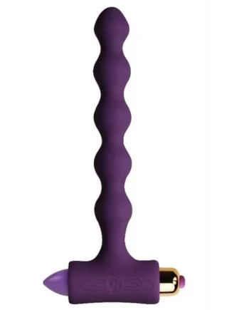 Vibrator anal plug with vibration and ripples petite sensations pearls sex toys