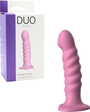 Vibrator - Duo Small Corrugated Vibro | 10 Vibrations & Compatible Harness