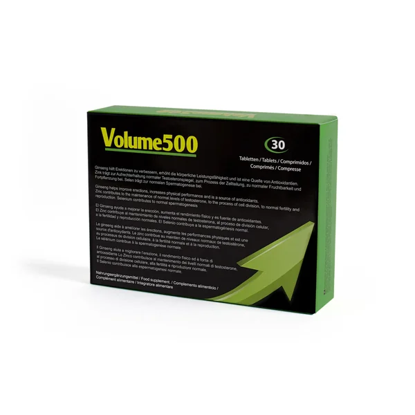Volume 500 | Semen Sperm Increase Male Fertility Aid | Intensify Orgasm 30Pills