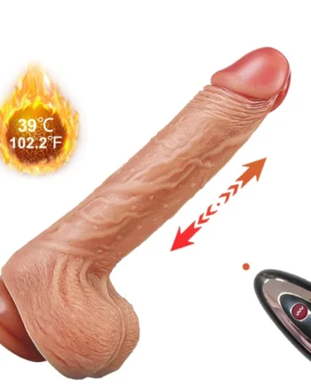 Wagon-Telescoping Swinging Lifelike Dildo Vibrator With Remote Control