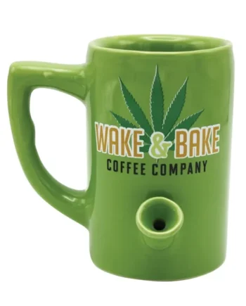 Wake & Bake Coffee Mug – 10 oz Green