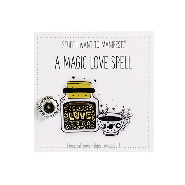Warm Human A Good Magic Love Spell Mini Card & Charm