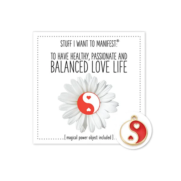 Warm Human Healthy Balanced Love LIfe Mini Card & Charm