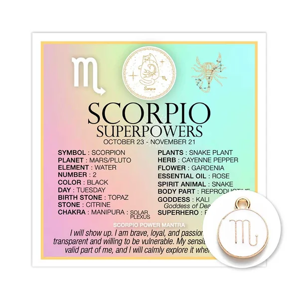 Warm Human – Mini Card Zodiac Scorpio