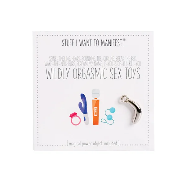 Warm Human Wildly Orgasmic Sex Toys Mini Card & Charm