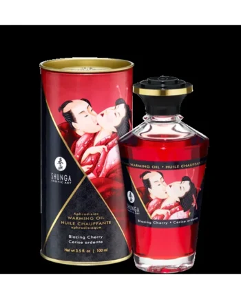WARMING MASSAGE OIL BLAZING CHERRY 3.5 OZ