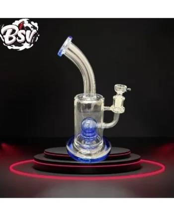 Waterpipe Round Bottom W/Bottom Perc & Bent Neck