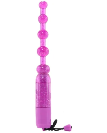 Waterproof Vibrating Pleasure Beads in Purple