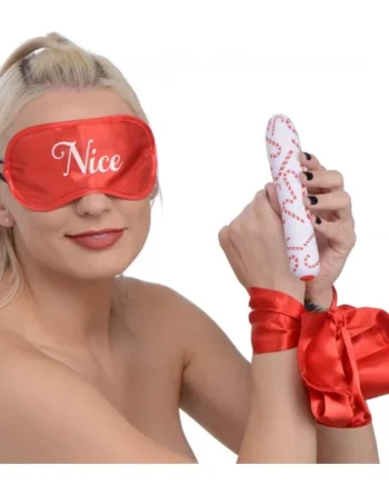 (WD) BANG! NAUGHTY HOLIDAY KIT WRIST TIES XL BULLET & BLINDFOLD