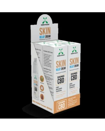 (WD) CBD SKIN RELIEF CREAM 200 4 PC DISPLAY (NET)