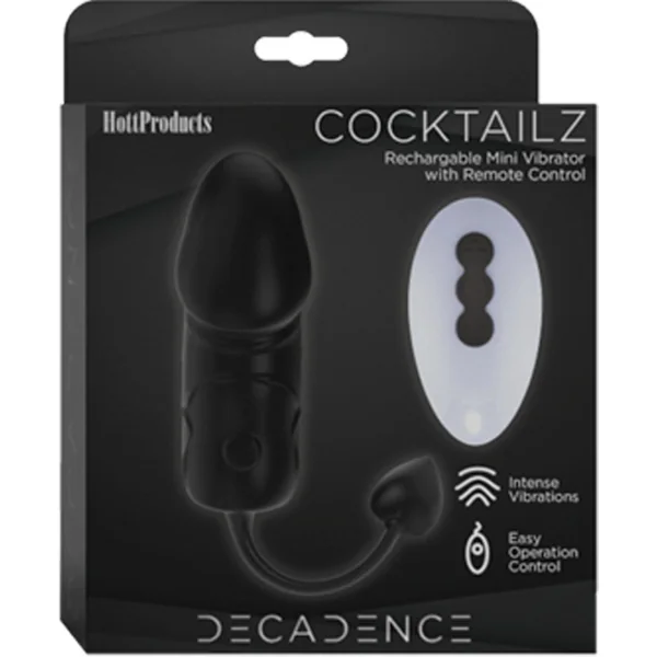 (WD) DECADENCE COCKTAILZ VIBRA PENIS SHAPE EGG