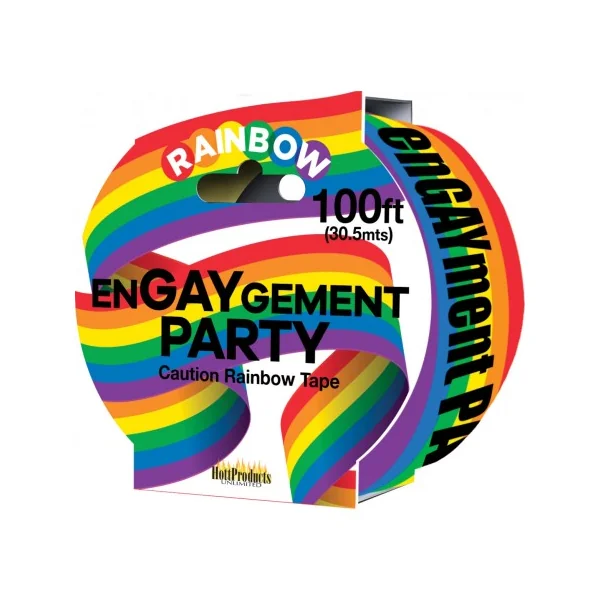 (WD) ENGAYGEMENT RAINBOW CAUTI TAPE