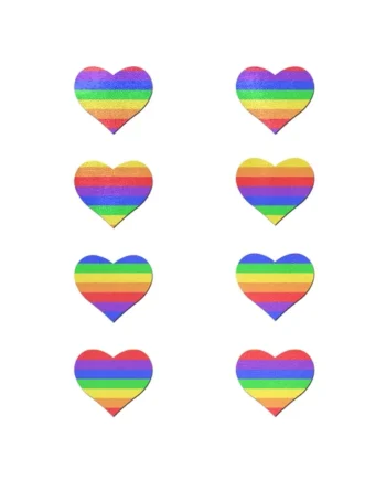 (WD) PASTEASE BODY MINIS 8 MIN RAINBOW HEARTS