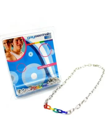 (WD) RAINBOW & SILVER LINKS NECKLACE 20 “
