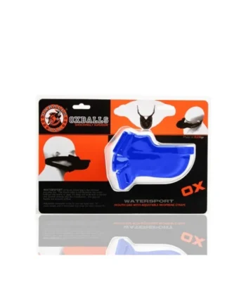 (WD) WATERSPORT STRAP-ON GAG POLICE BLUE (NET)