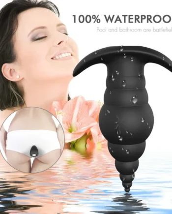 Wearable Wireless Anal Plug Beads Rotation Vibrator Prostate Massager