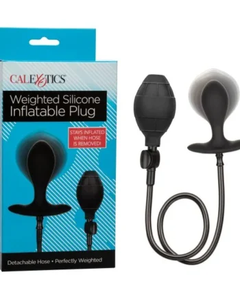 WEIGHTED SILICONE INFLATABLE BUTT PLUG