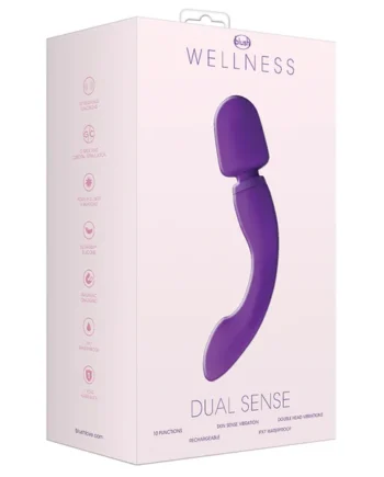 Wellness By Blush Dual Sense 10 Function Massage Wand With RumbleTech