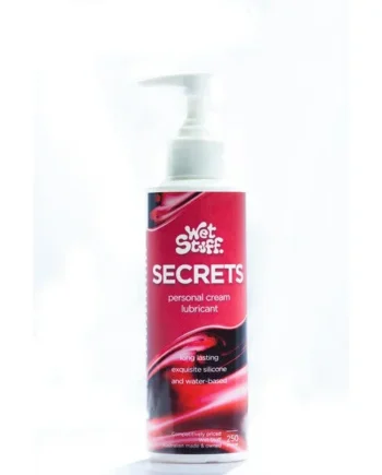 Wet Stuff Secrets Silicone & Water based Lubricant Cream Personal Lube 250g