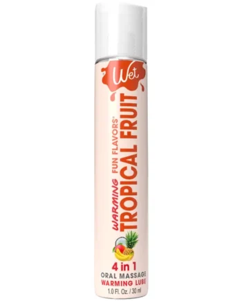 Wet Warming Fun Flavors - Tropical Fruit - 4 in 1 Lubricant 1 Oz