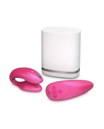 We-Vibe Chorus Couples Vibrator With Squeeze Control Waterproof Rechargeable Pink