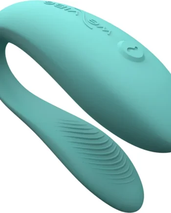 We-Vibe Sync Lite App Controlled Rechargeable Silicone Couples Vibrator - Aqua