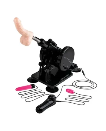 WhipSmart Premium Thruster Fully Automatic Sex Machine with Remote Control – Black/Vanilla