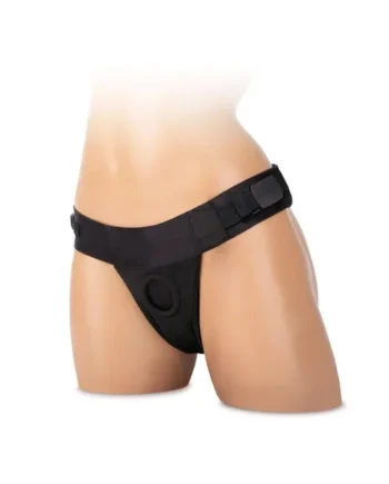 WhipSmart T-Back Harness – Plus Size – Black