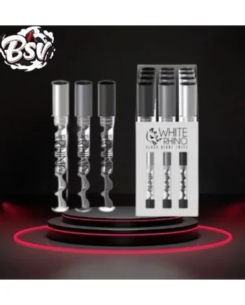White Rhino Glass Blunt Twist 12ct Display