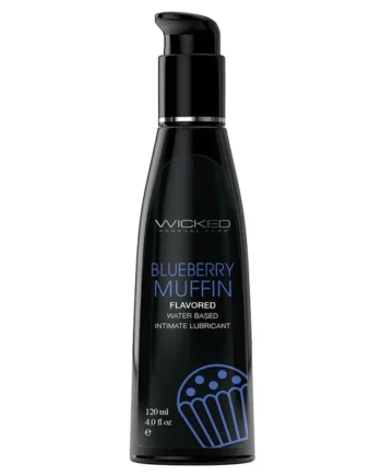 Wicked Aqua Flavored Lube - Blueberry Muffin 4oz