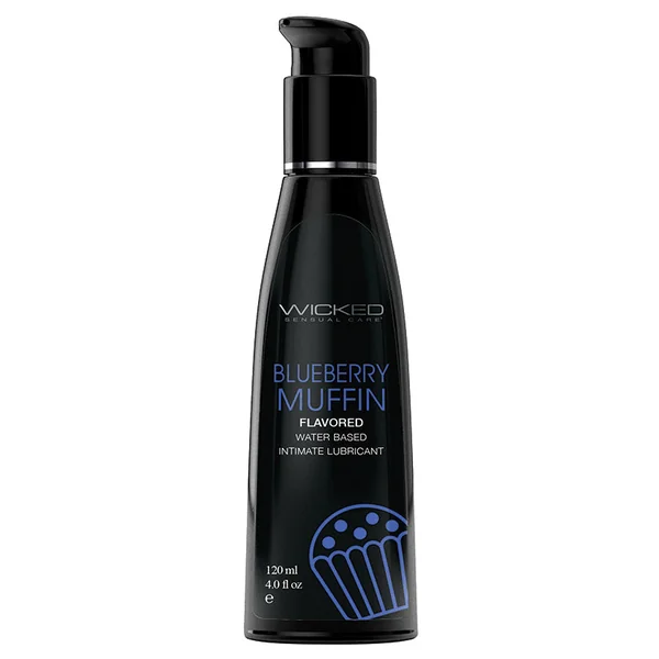 Wicked Aqua Flavored Lube - Blueberry Muffin 4oz