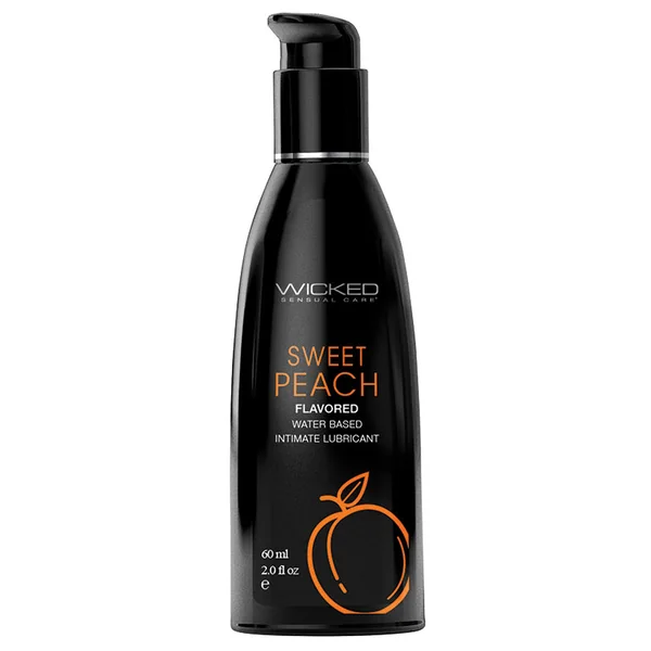 Wicked Aqua Flavored Lube - Sweet Peach 2oz