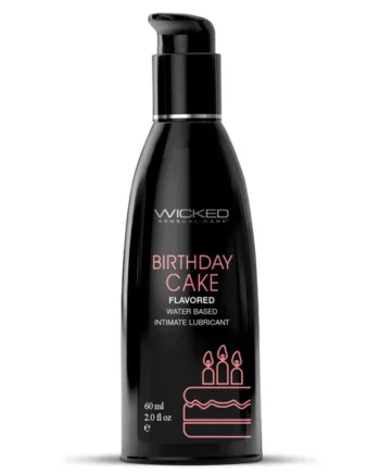 Wicked Aqua Flavoured Water-Based Lubricant - Birthday Cake