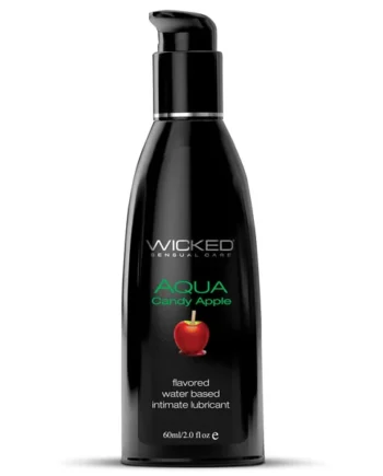 Wicked Aqua Flavoured Water-Based Lubricant - Candy Apple