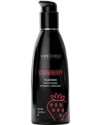 Wicked Aqua Strawberry Water Based Personal Lubricant 2 fl oz