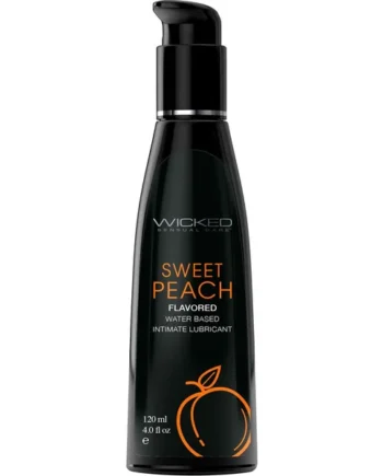 Wicked Aqua Sweet Peach Water Based Personal Lubricant 4 fl oz