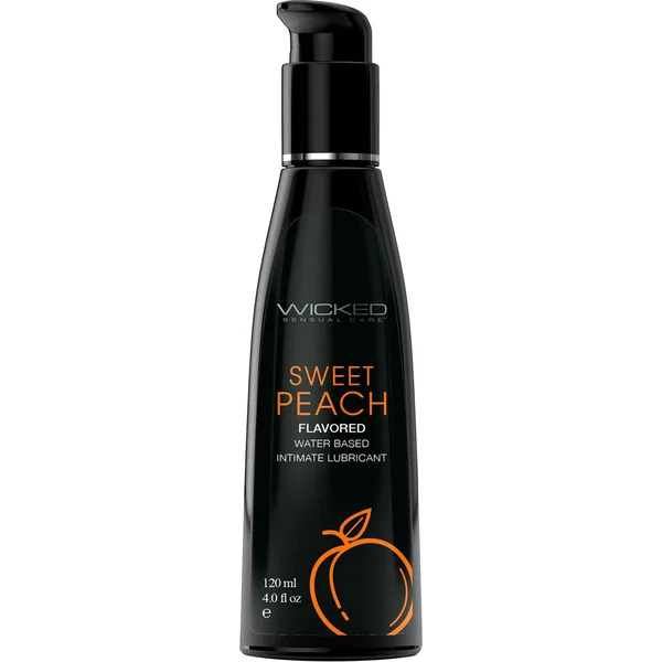 Wicked Aqua Sweet Peach Water Based Personal Lubricant 4 fl oz