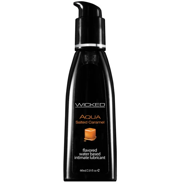 Wicked Sensual Care Aqua Waterbased Lubricant - 2 Oz Salted Caramel