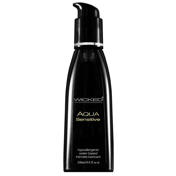 Wicked Sensual Care Hypoallergic Aqua Sensitive Lubricant - 8 Oz