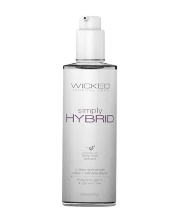 Wicked Sensual Care Simply Hybrid Lubricant - 4 Oz