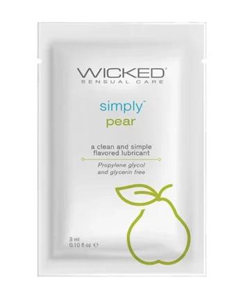 Wicked Sensual Care Simply Water Based Lubricant - .1 Oz Pear
