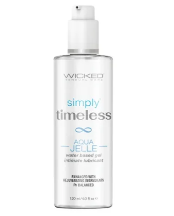 Wicked Simply Timeless Aqua Jelle Water-Based Lubricant 4oz