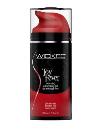 Wicked Toy Fever Warming Lubricating Gel Water Based for Intimate Toys 3.3 Ounce