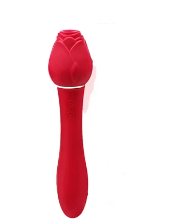 Wild Rose Suction Vibrator - Red