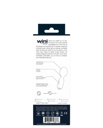 Wini Rechargeable Mini Wand - Black