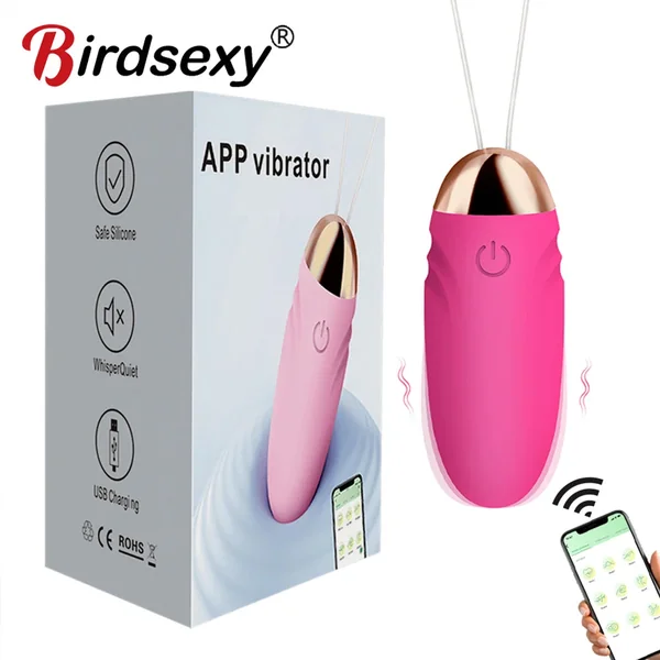 Wireless Bluetooth APP-Controlled Dildo Vibrator – G-Spot & Clitoral Stimulator | Wearable Vibrating Egg for Women