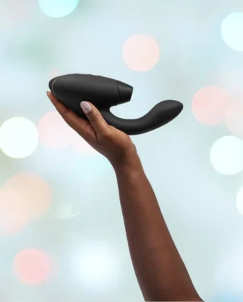 Womanizer Duo 2 Rabbit Air Pulse Vibrator (Black)